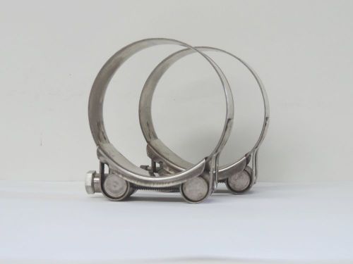 NEW Qty 2 Hose Clamp Stainless Steel 55 - 59 mm ID T Bolt SS 2&#034;