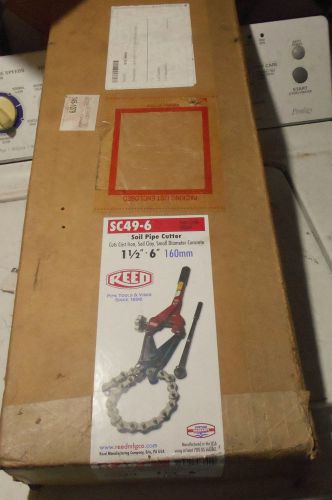 Reed sc49-6  soil pipe cutter 1 1/2&#034; to 6&#034; nos never used for sale