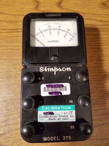 Simpson Model 375 Current Meter