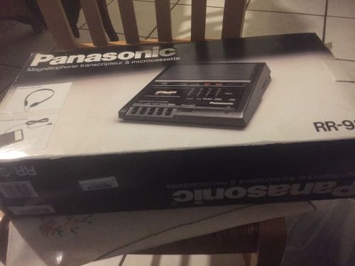 PANASONIC RR-930 MICROCASSETTE TRANSCRIBER RECORDER WITH FOOT PEDAL X no headpho