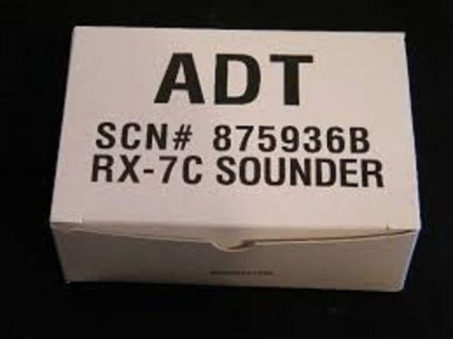 ADT RX-7c Indoor Sounder SCN# 875936B - White Brand New Siren Free Shipping