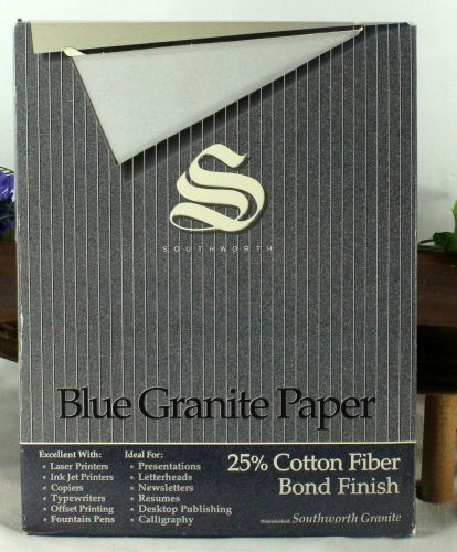 Southworth Fine Granite Paper, 24 lb, Blue, 80 Count P944C bbb221