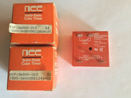 Ncc solid-state cube timer - q1f-36000-315. 240ac/dc for sale