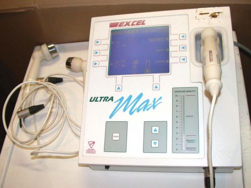 Excel Ultra Max Therapeutic UltraSound System Ultra SX 3 probes FREE S&amp;H