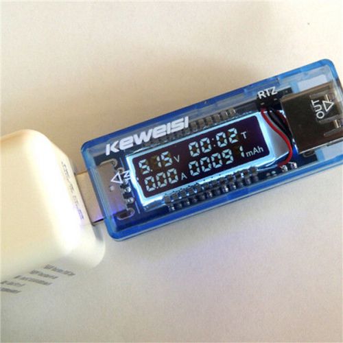 Keweisi 3v-9v 0-3a usb charger power detector battery capacity tester for sale