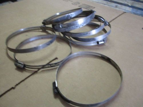 Breeze stainless steel hose clamp/ band screw-tight clamp 6&#034;-7&#034; lot of 10!!! for sale