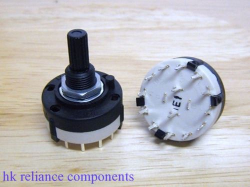 25x 2p6t rotary selector band channel switch 2 pole 6 throw for sale