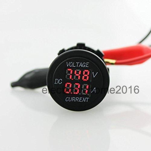 12-24v car motorcycle led digital voltmeter ammeter amp volt test meter for sale