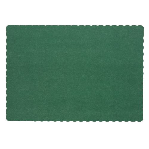 Royal Dark Green 9.25&#034; x 13.25&#034; Disposable Placemats, Package of 1,000, SPM914DC
