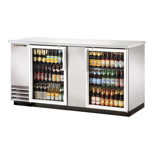 Back Bar Cooler Two-Section True Refrigeration TBB-3G-S-LD (Each)