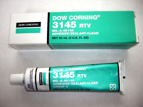 Dow Corning 3145 RTV Silicone Adhesive 3 oz Tube Mil-A-46146 - Clear