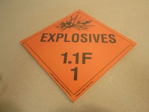 Lot of 25 Explosive Warning Signs 1.1F PL45 NSN: 9905DSSIDN000