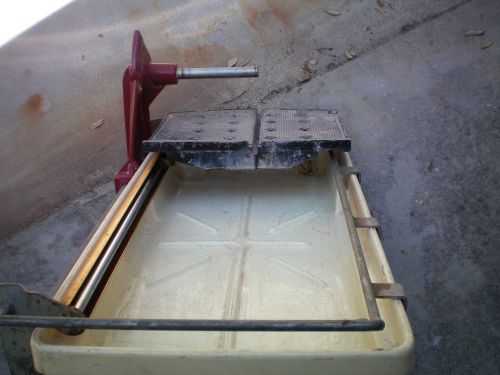 Diamond MK 101 10&#034; tile saw motor post,frame,roller table and water pan