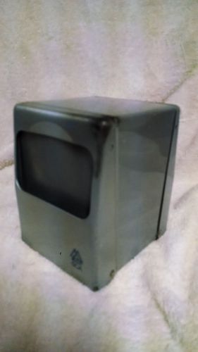 SCA SMALL DOUBLE SIDED NAPKIN DISPENSER restaurant diner SILVER brushed steel