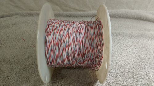 26 Gauge Red/White/Blue Thermax M22759/11 Silver Plated Copper PTFE Coated Wire