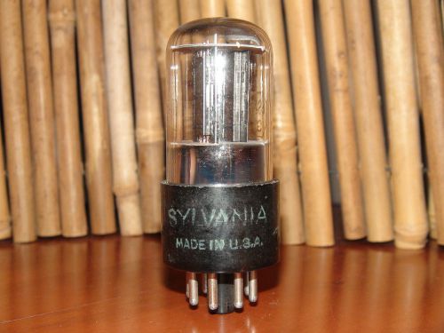 Vintage Sylvania 6SN7 GT Black Plates Chrome Stereo Tube Results 2400/2250