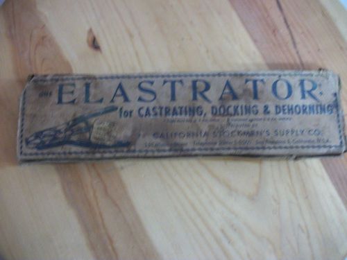 Vintage Elastrator for castrating, docking, and dehorning tool. Made in USA