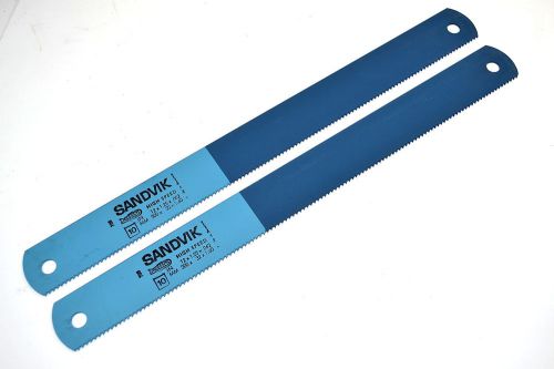 2 NOS SANDVIK Sweden 10tpi HSS POWER HACKSAW BLADES 12&#034; X 1.25&#034; X .062&#034; WR12cD9