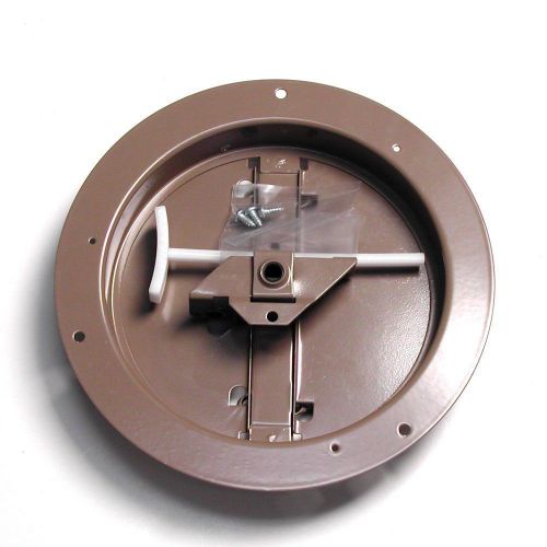 Accord ABCDBRD06 Ceiling Damper with Round Butterfly Design, 6-Inch, Brown