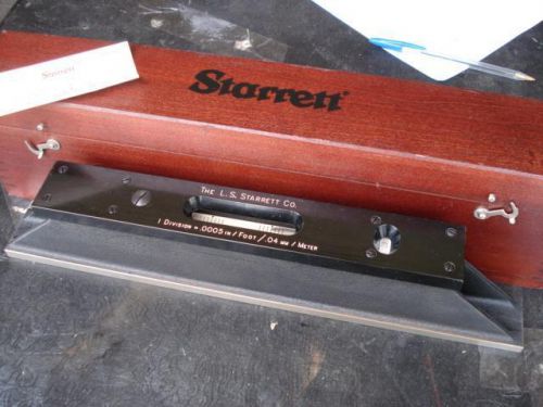 Starrett No. 199 Master Precision Level in Original Wooden Box Minty !!!
