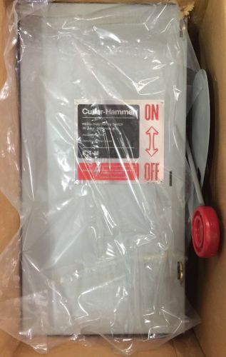 New Cutler Hammer 3P 30 Amp 600V Disconnect Safety Switch DH361UGK