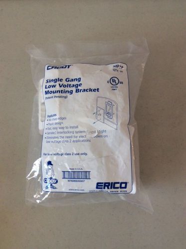 Caddy erico gang screw mount low voltage brackets  #mp1p new in bag for sale
