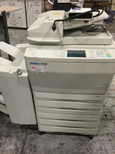 KONICA MODEL 7040 WITH DOC FEEDER AND FINISHER  PARTS ONLY