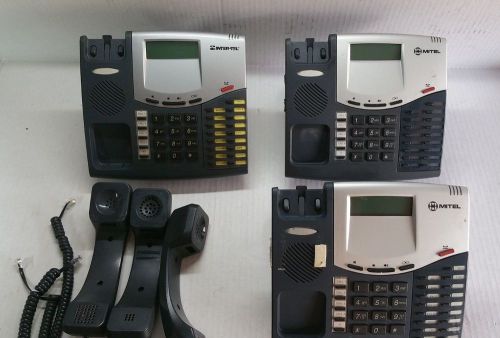LOT OF 3 -  Inter-Tel Mitel 8520 Business Phones with Handsets 550.8520