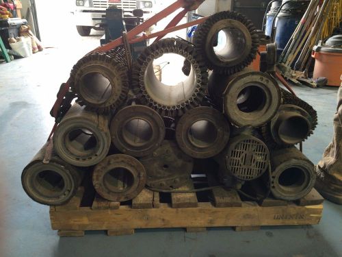 Tennant k4 propane scarifier-scabbler + 12 drums &amp; 2 pails of cutter blades for sale