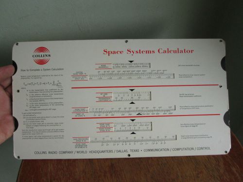 Vintage Space Systems Antenna Calculator by Collins Radio Co.