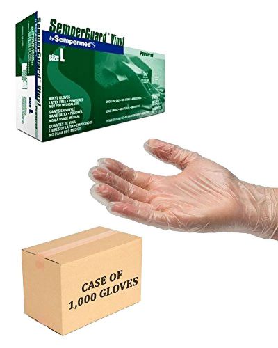 Vinyl 4.2mil powder free gloves -size x-large (case of 1000) for sale