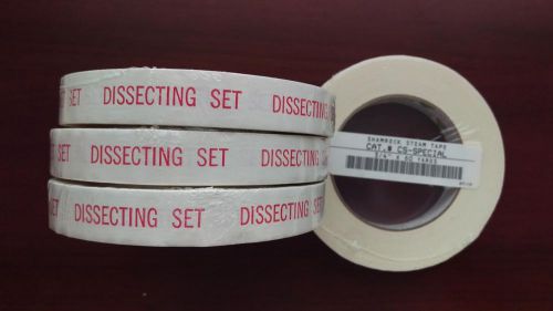 Lot of 4 Rolls SHAMROCK Steam Tape 3/4&#034; x 60yds &#034;Dissecting Set&#034; #CS-Special