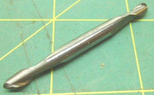 SOLID CARBIDE 5/32 2 FLUTE BALL MILL SGS DOUBLE END #2569A