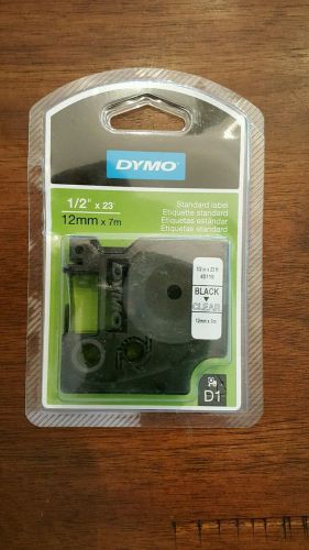 Dymo-Standard-Replacement-Label-Cassette-Black-on-Clear