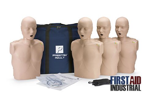 Prestan Medium Skin Adult CPR AED Training Manikin w/Monitor 4 Pack PP-AM-400-MS