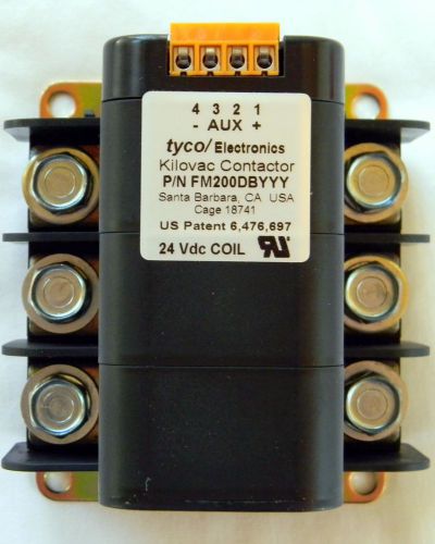 Lot of 4 tyco fm200dbyyy kilovac contactor relay 24vdc coil nc 7-1618377-1 for sale