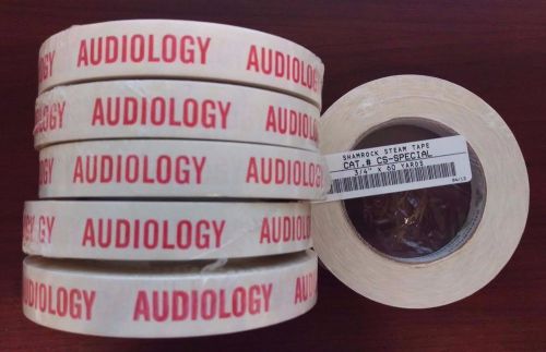 Lot of 6 Rolls SHAMROCK Steam Tape 3/4&#034; x 60yds &#034;Audiology&#034; #CS-Special