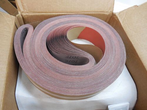 3M CLOTH 707E BELTS 2-1/2&#034;x132&#034;x P150 GRADE POLISHING SANDING FINISHING QTY-50