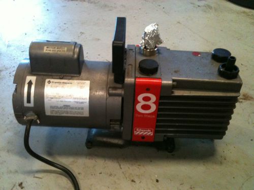 Edwards vacuum pump model e2m8 for sale