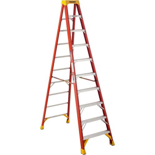 New - 10&#039; ft. werner 6210 a frame fiberglass step ladder type ia 300 lb. capacit for sale