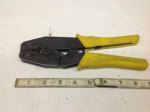 Industrial  manual ratcheting terminal crimper crimp tool.  unknown brand for sale