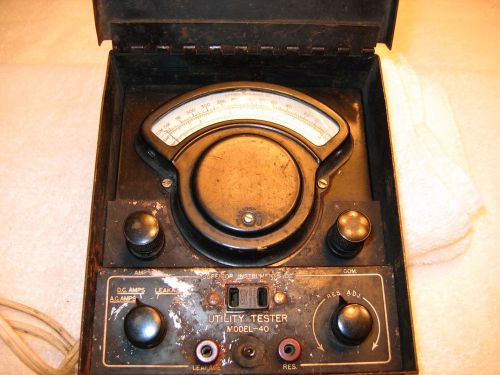 Vintage Rare Superior Instruments Utility Tester Model 40