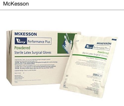 McKesson 201075 Latex Powder-Free Surg Glove Sz 8 Smooth 40prs 12/15