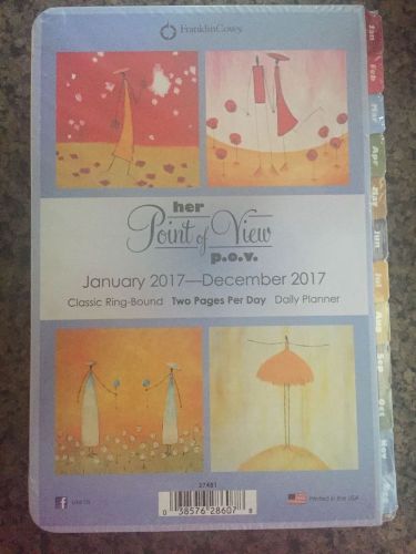 Her Point Of View 2017 Planner Refill 2 Pages Per Day Franklin Covey Daily