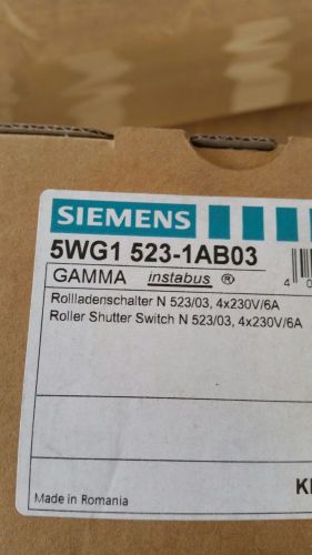 5WG1 523-1AB03 SIEMENS 25 A4 Roller Shutter Switch (980181) Jalousieschalter