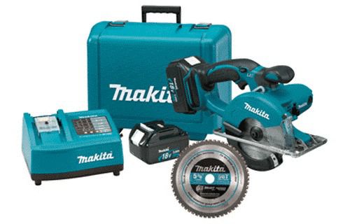 Crl makita 5-3/8&#034; cordless dry metal cutting saw kit with stainless st... for sale