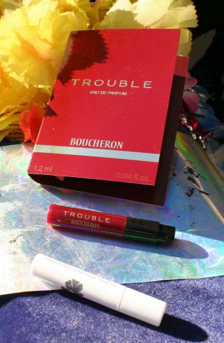 Trouble Boucheron Lot of 2 Samples Oscar 1.2 ml Each Spray Travel Size  Perfume