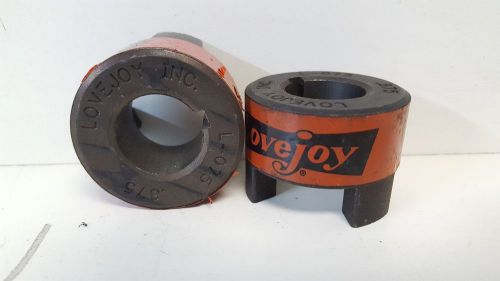 LOT OF (2) GUARANTEED GOOD USED! LOVEJOY L-075 COUPLING HUBS .875