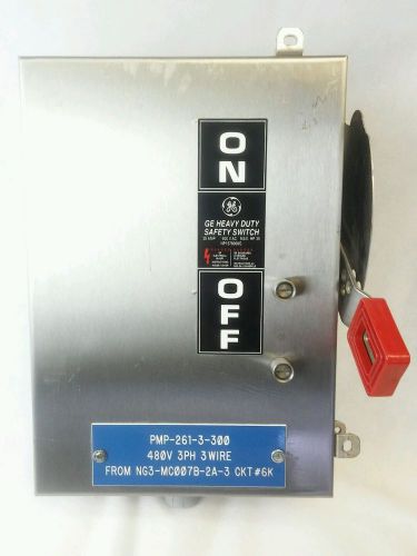 GE Stainless THN3361SS 30 amp 600 volt Safety Disconnect Switch Non Fused