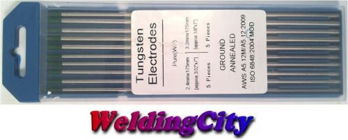 Weldingcity 10-pk pure (green) assorted 3/32-1/8x7 tig welding tungsten rod for sale